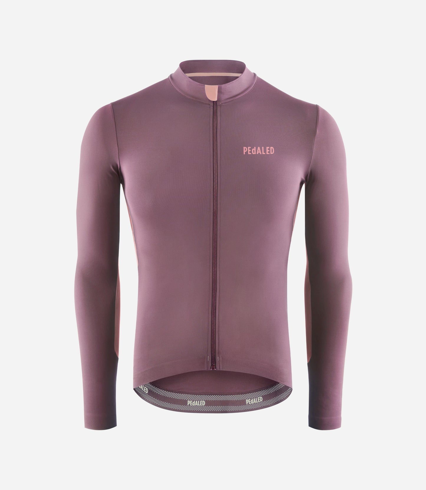 24WJSEL10PE_1_men cycling long sleeve jersey purple element front pedaled