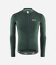 24WJSEL11PE_1_men cycling long sleeve jersey green element front pedaled