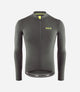 24WJSEL45PE_1_men cycling long sleeve jersey dark grey element front pedaled