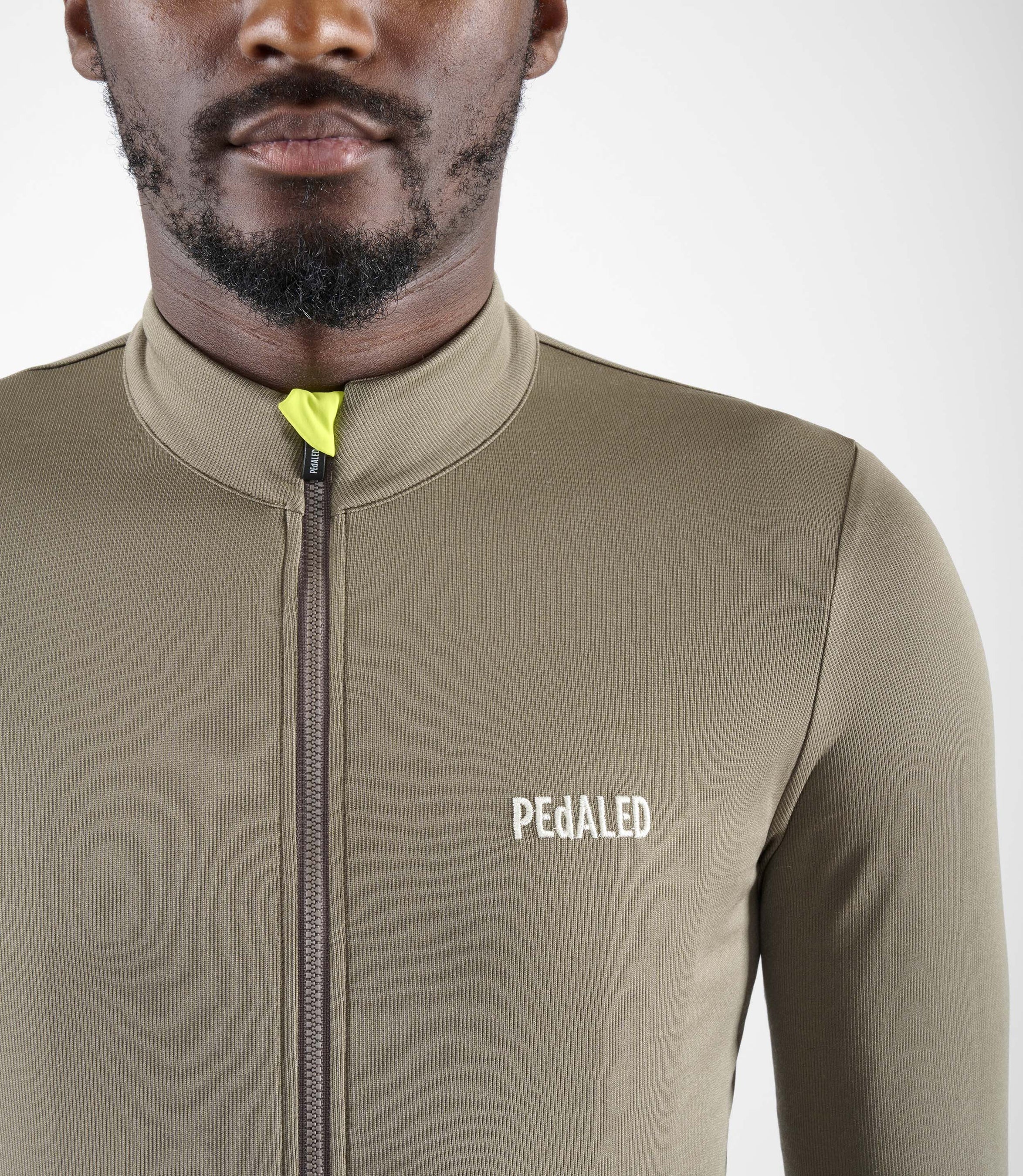 merinowolle fahrradbekleidung Merino Radsport-Langarmtrikot Grau für Herren