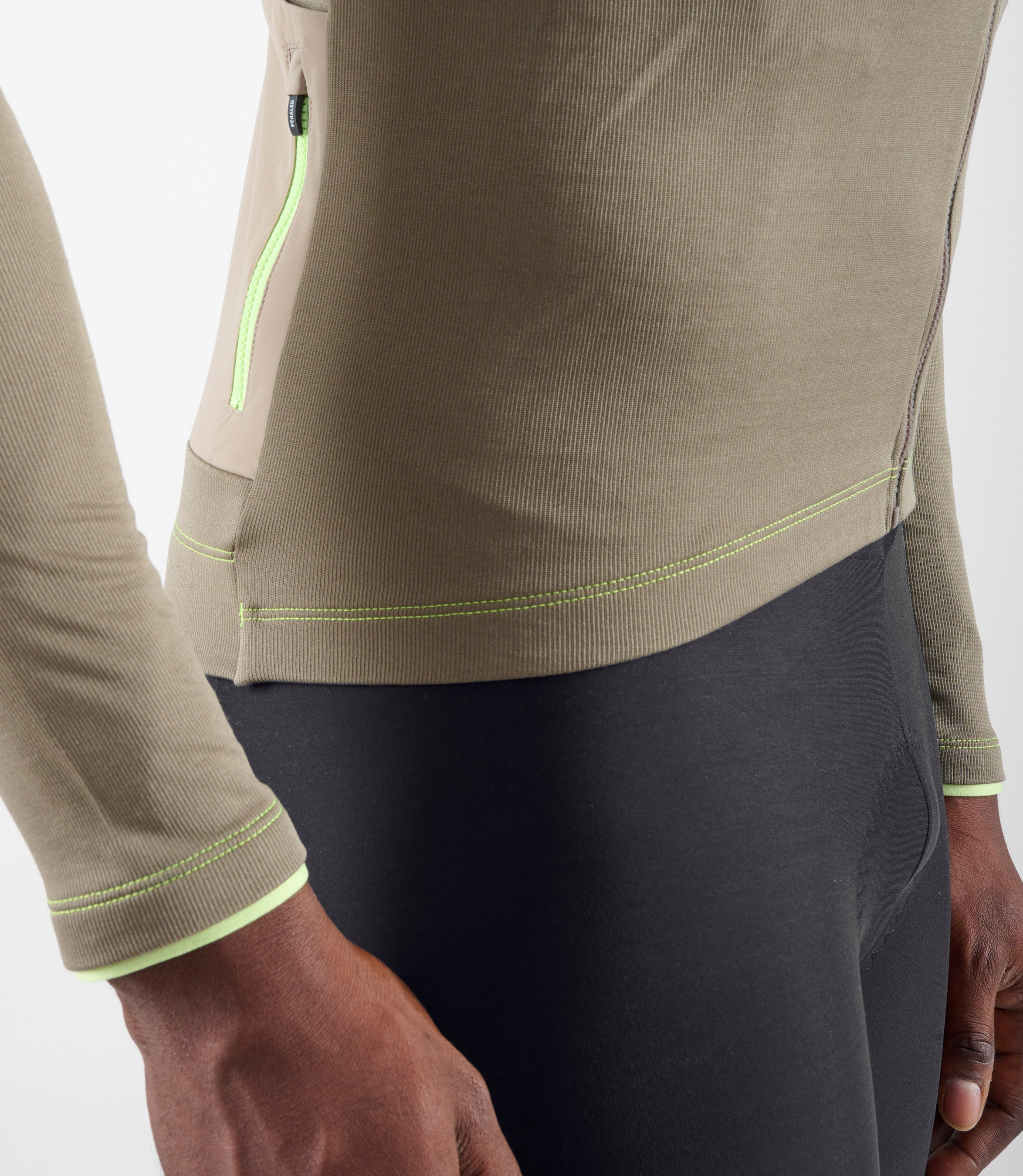Merino Cycling Long Sleeve Jersey Grey for Men