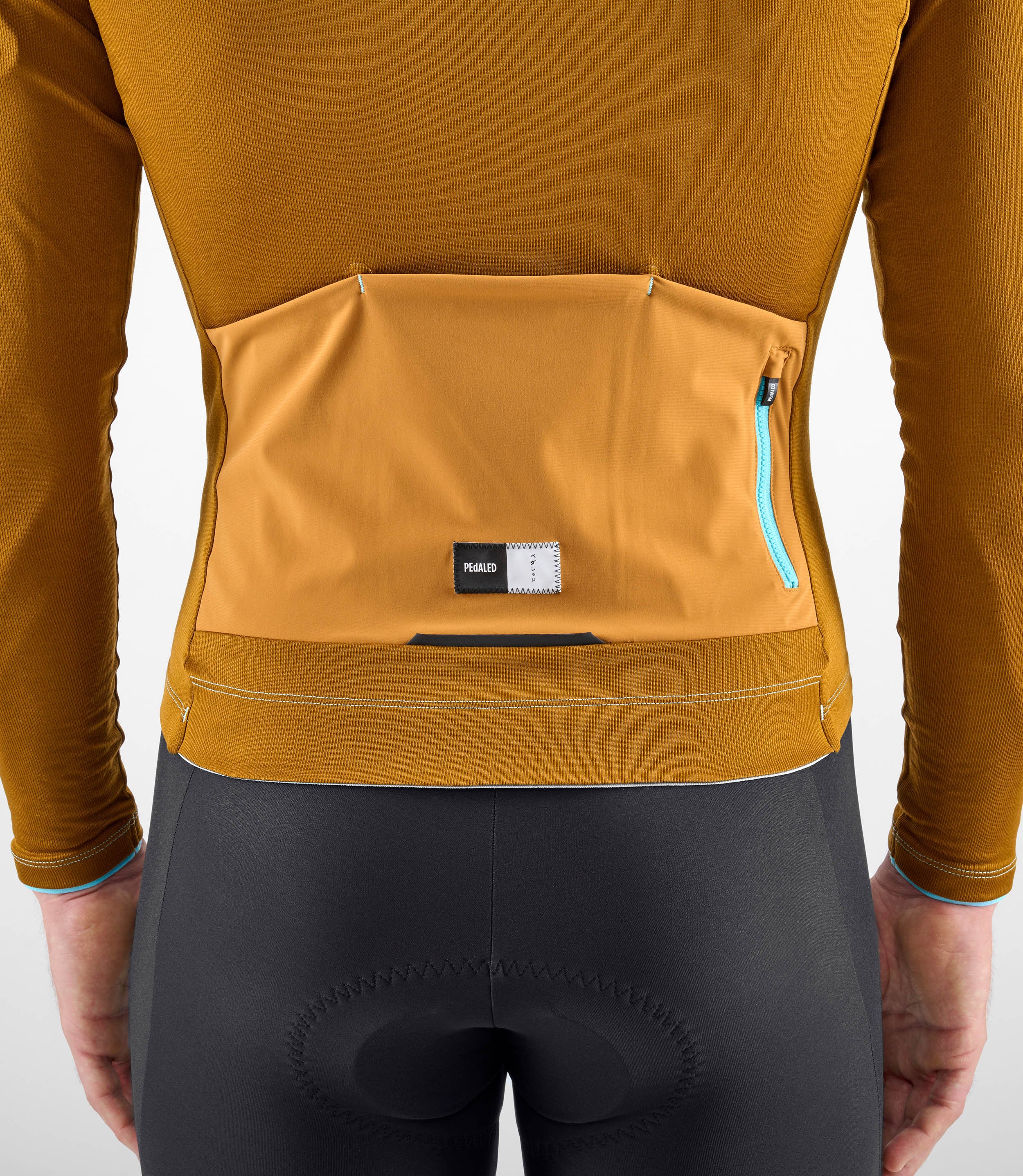 Merino Cycling Long Sleeve Jersey Brown for Men | PEdALED