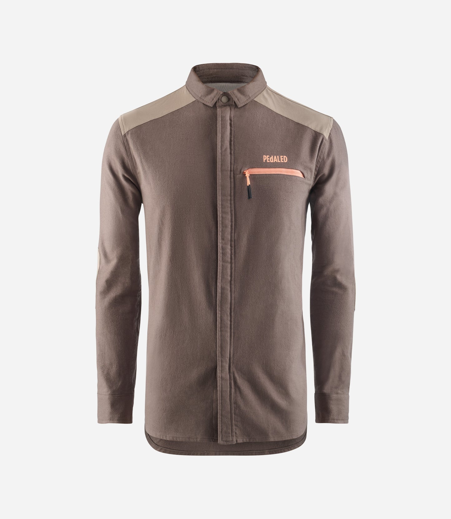 Herren Gravel Cycling Adventure Hemd – Braun