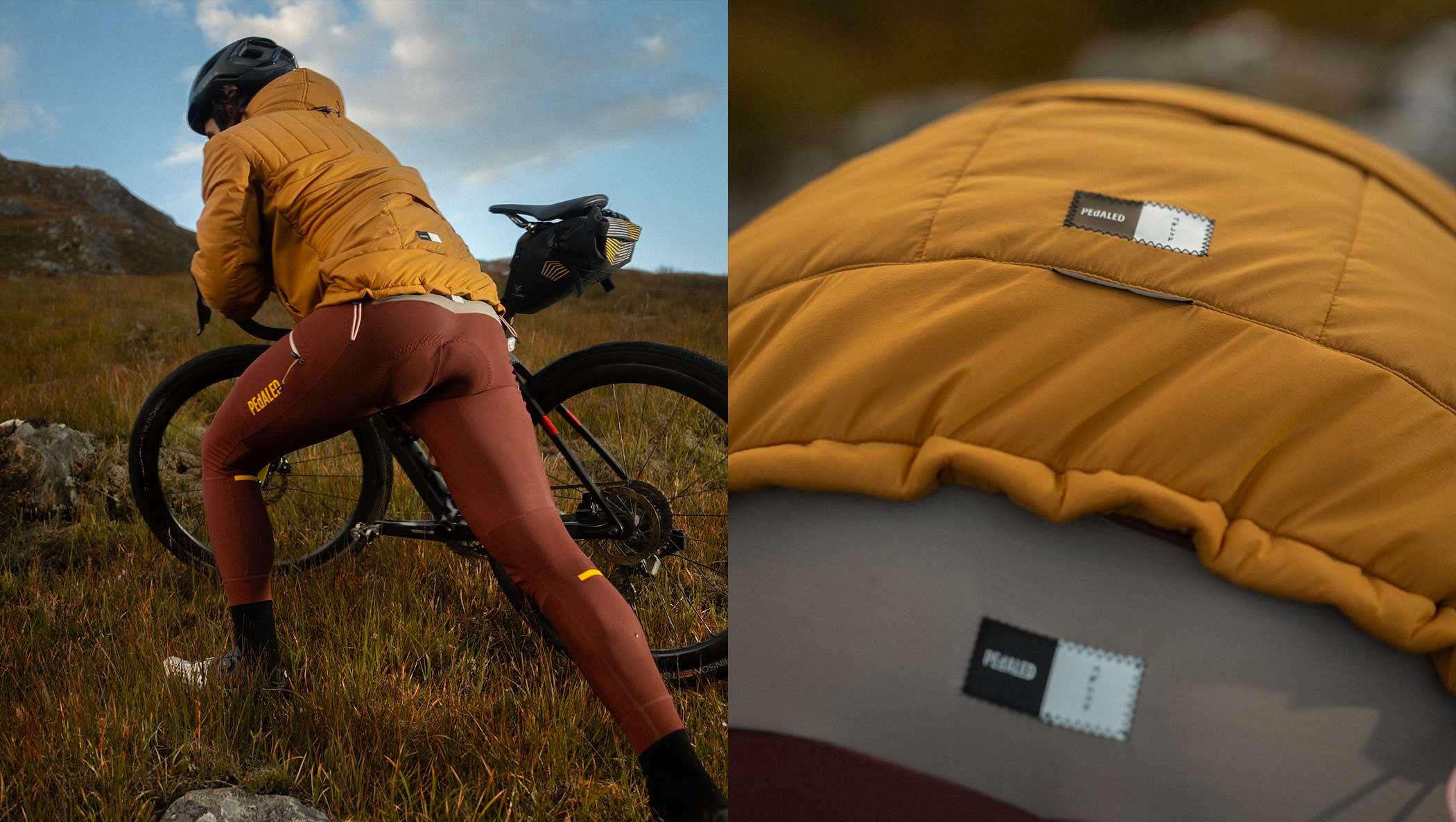 pedaled erfahrungen Cargo Adventure Bib Tight Rot für Herren