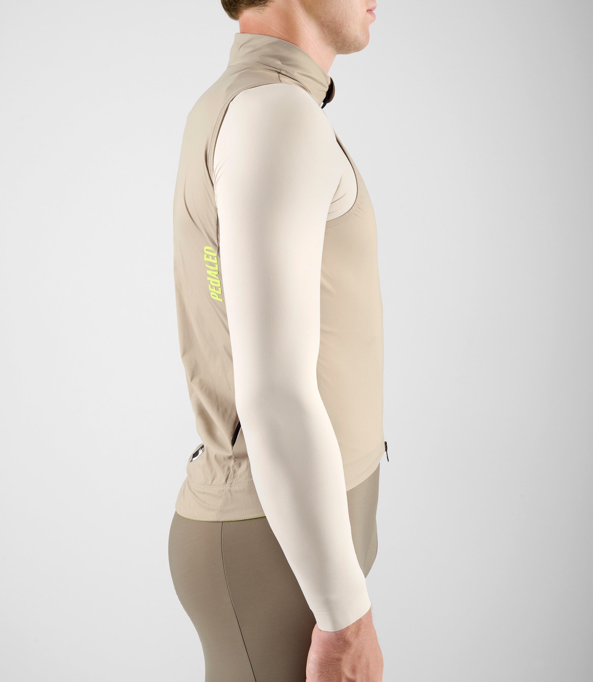 pedaled gilet Waterproof Winter Vest Off White for Men