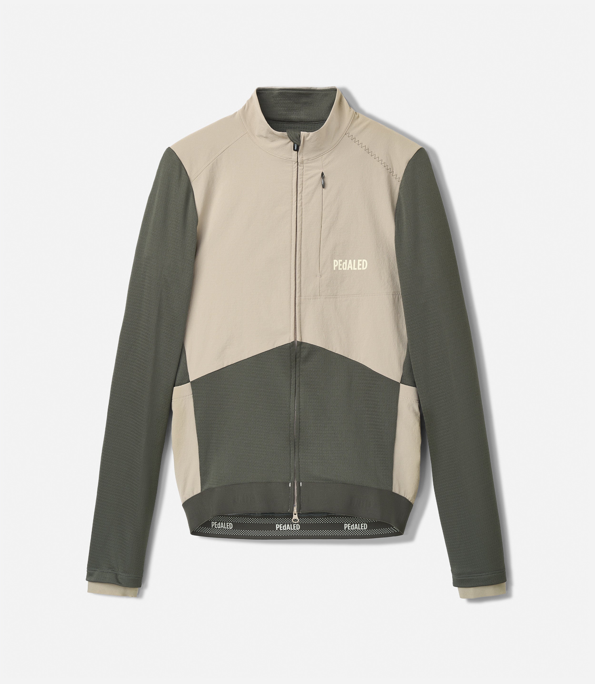 Men's Grey Windblock Merino Jersey Odyssey PEdALED