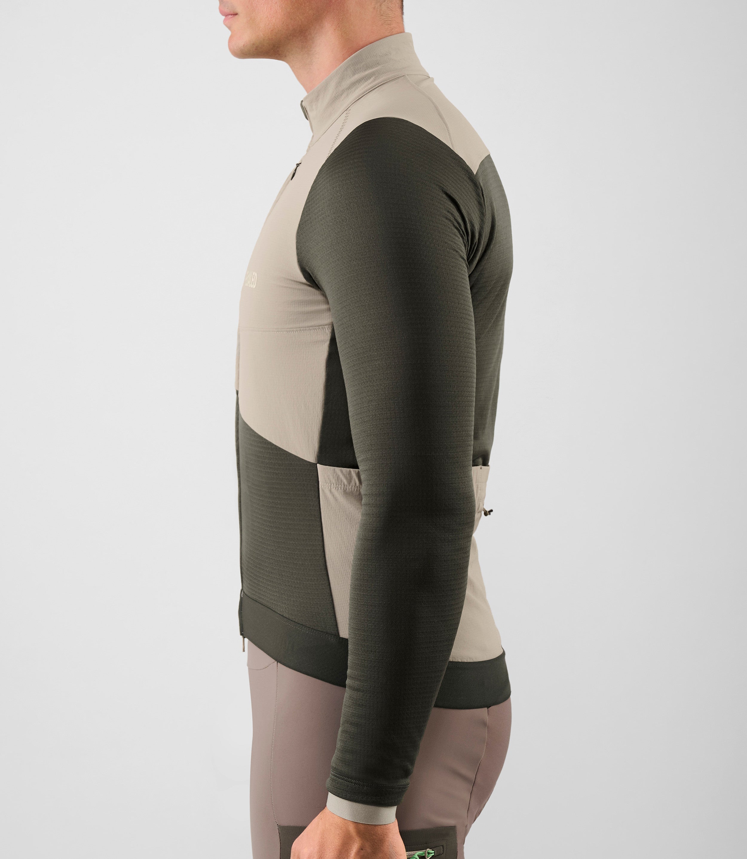 Men's Grey Windblock Merino Jersey | Odyssey | PEdALED