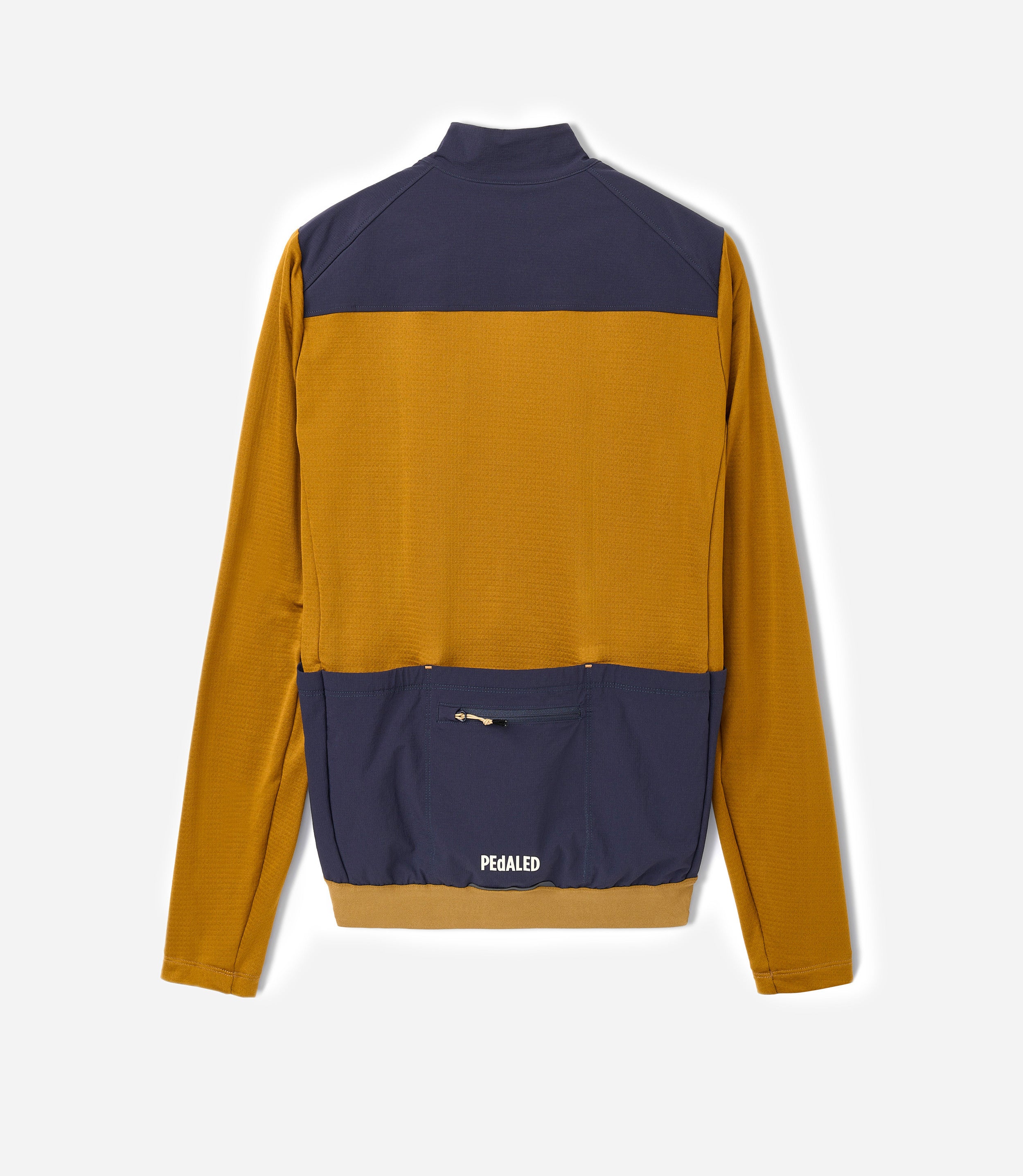 Men's Mustard Windblock Merino Jersey | Odyssey | PEdALED