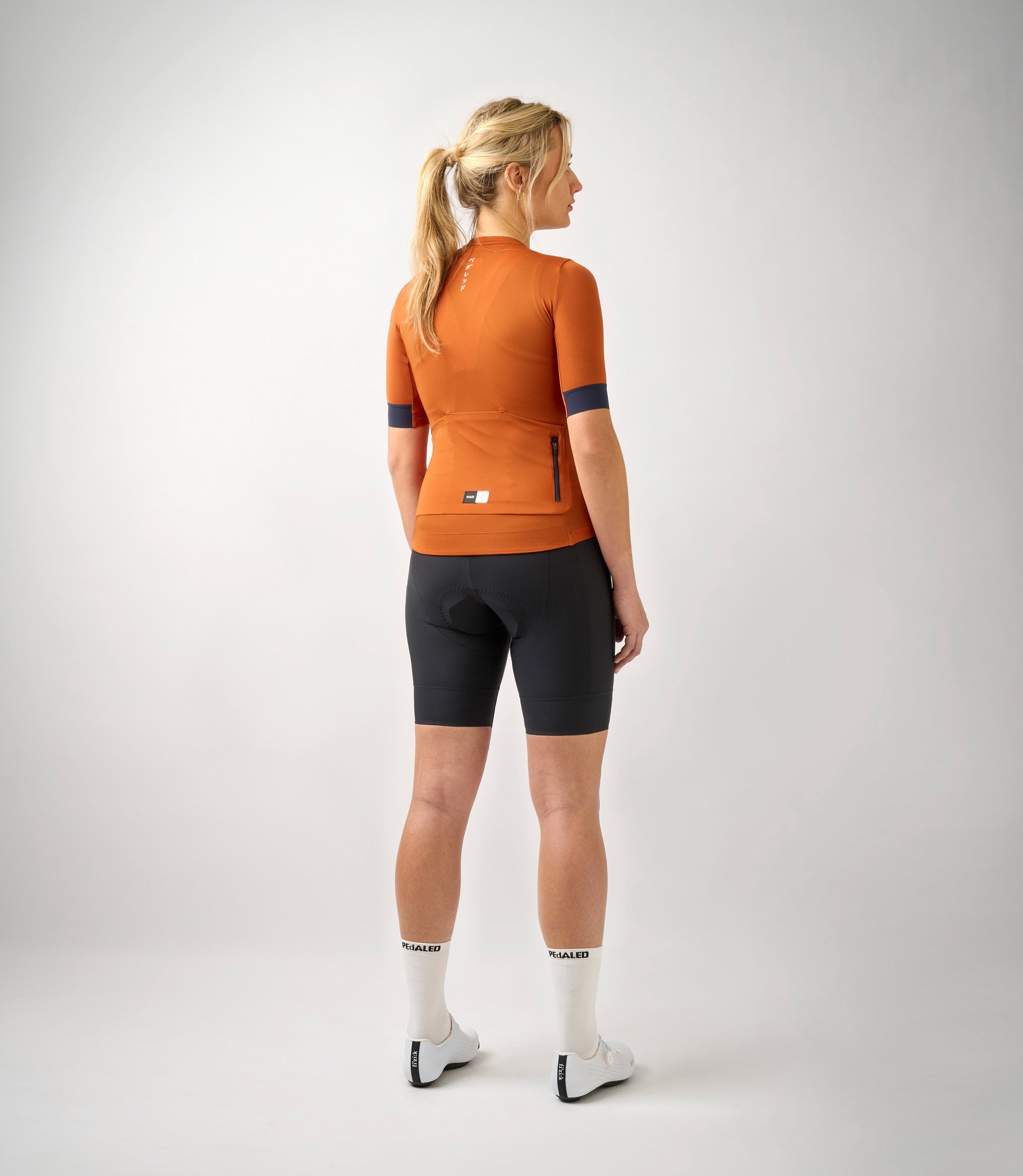 rennrad body damen Damen Kurzarm Rennrad Jersey - Orange