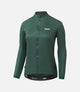 W3WAJEE78PE_1_women cycling insulated jacket green polartec essential front pedaled