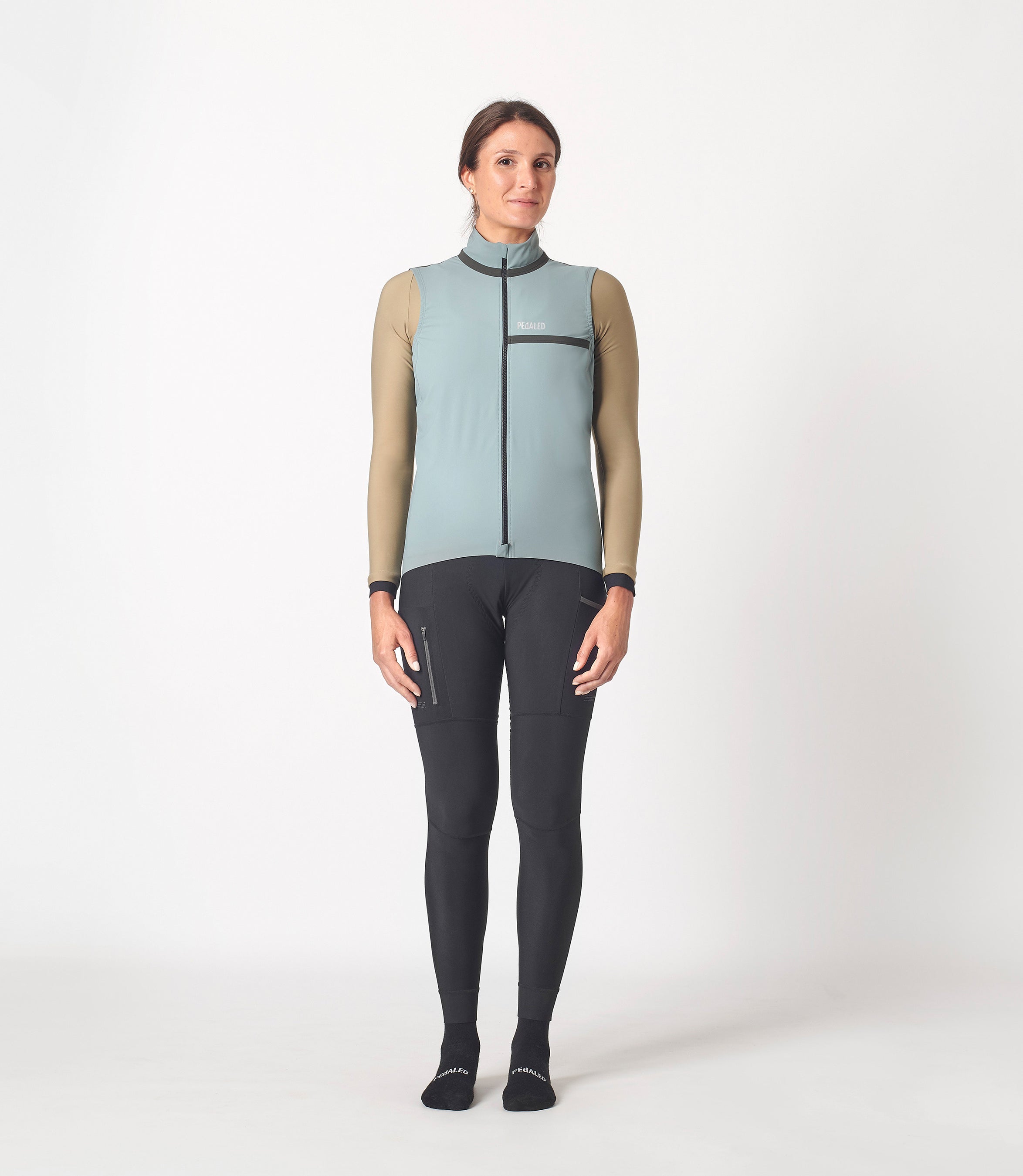Women's Winter Waterproof Cycling Vest - Azure