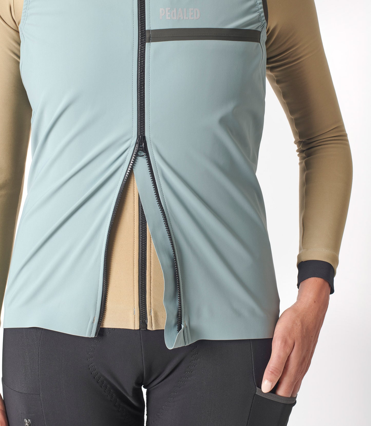pedaled odyssey hydro vest Women's Winter Waterproof Cycling Vest - Azure