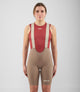W4SLBEL14PE_3_women cycling lightweight bibshorts element brown total body front pedaled