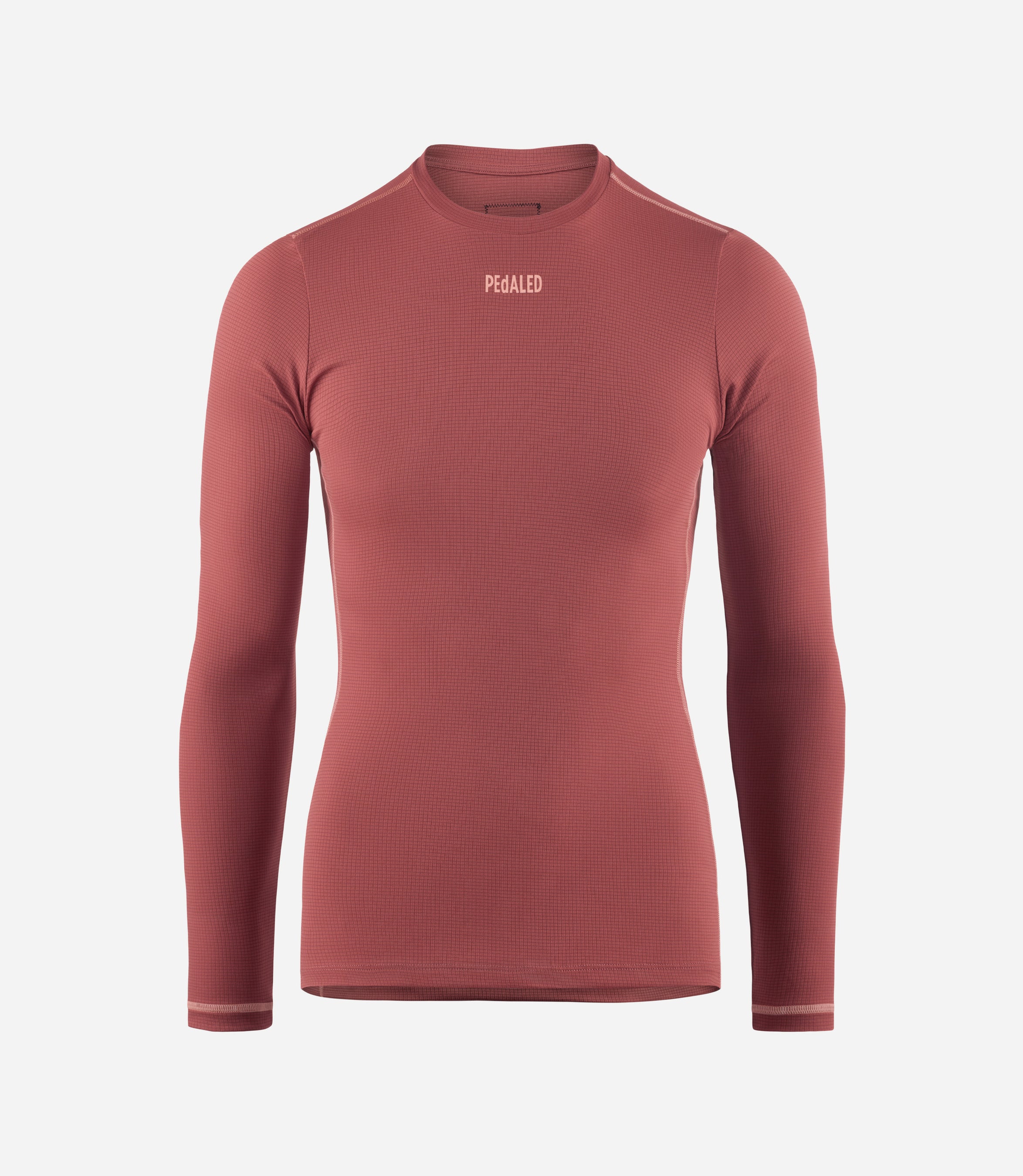 Long sleeve cycling base layer Red for Women PEdALED