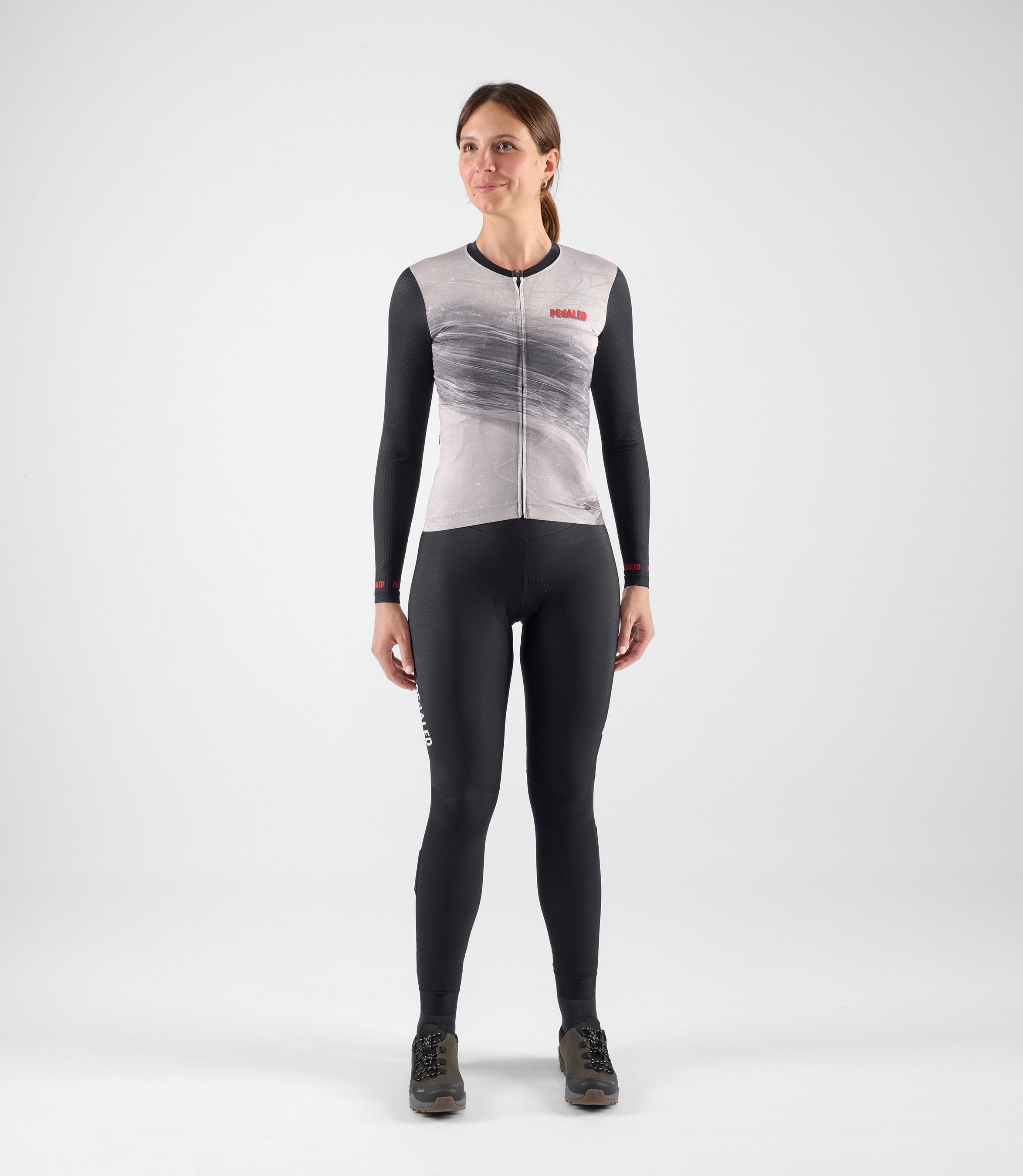 rennrad langarm trikot Damen Langarm Rennrad-Trikot - Schwarz