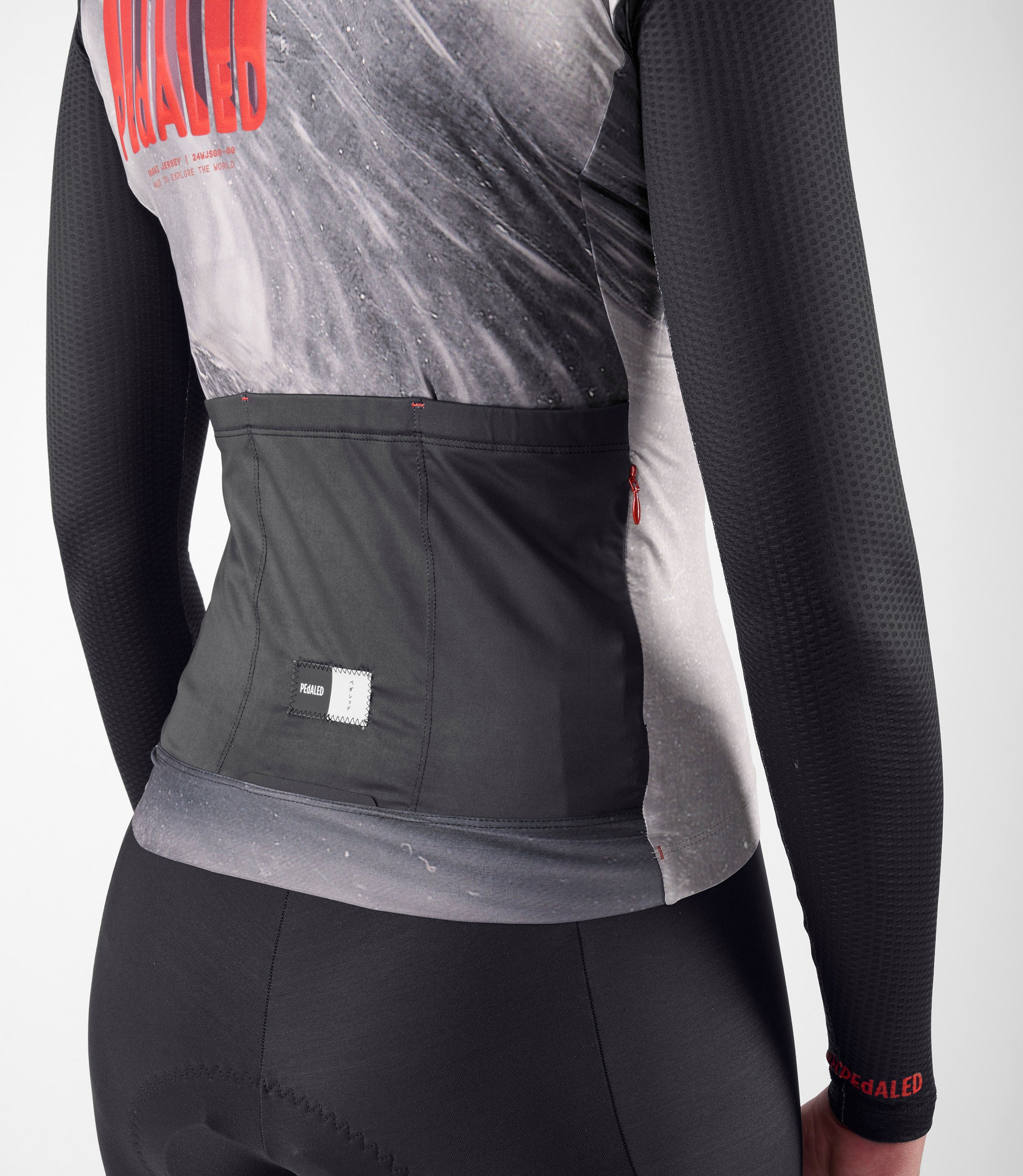 schwarzes rennrad trikot Damen Langarm Rennrad-Trikot - Schwarz