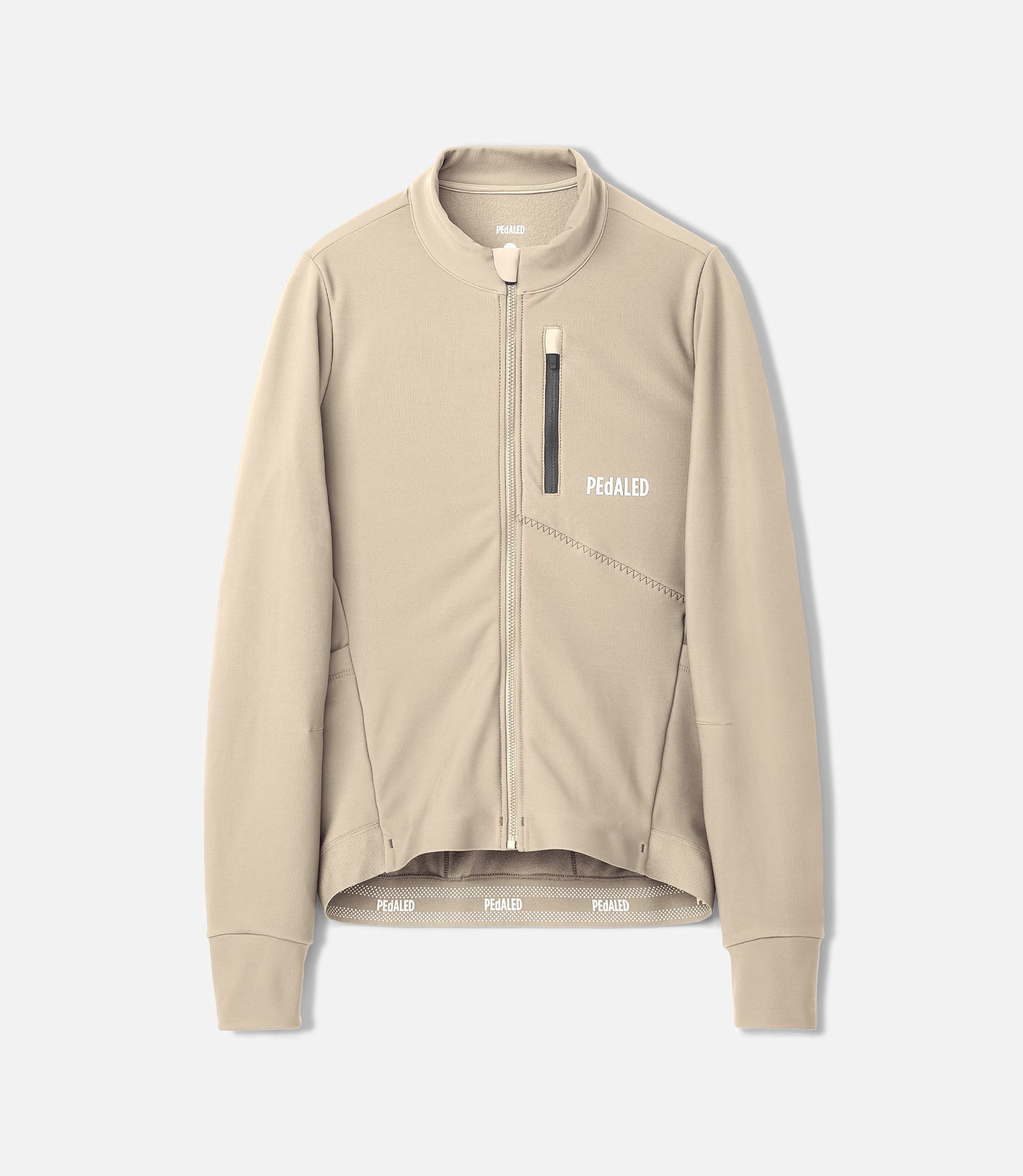 W5WJSOD04PE_1_women cycling cargo long sleeve jersey beige odyssey front pedaled