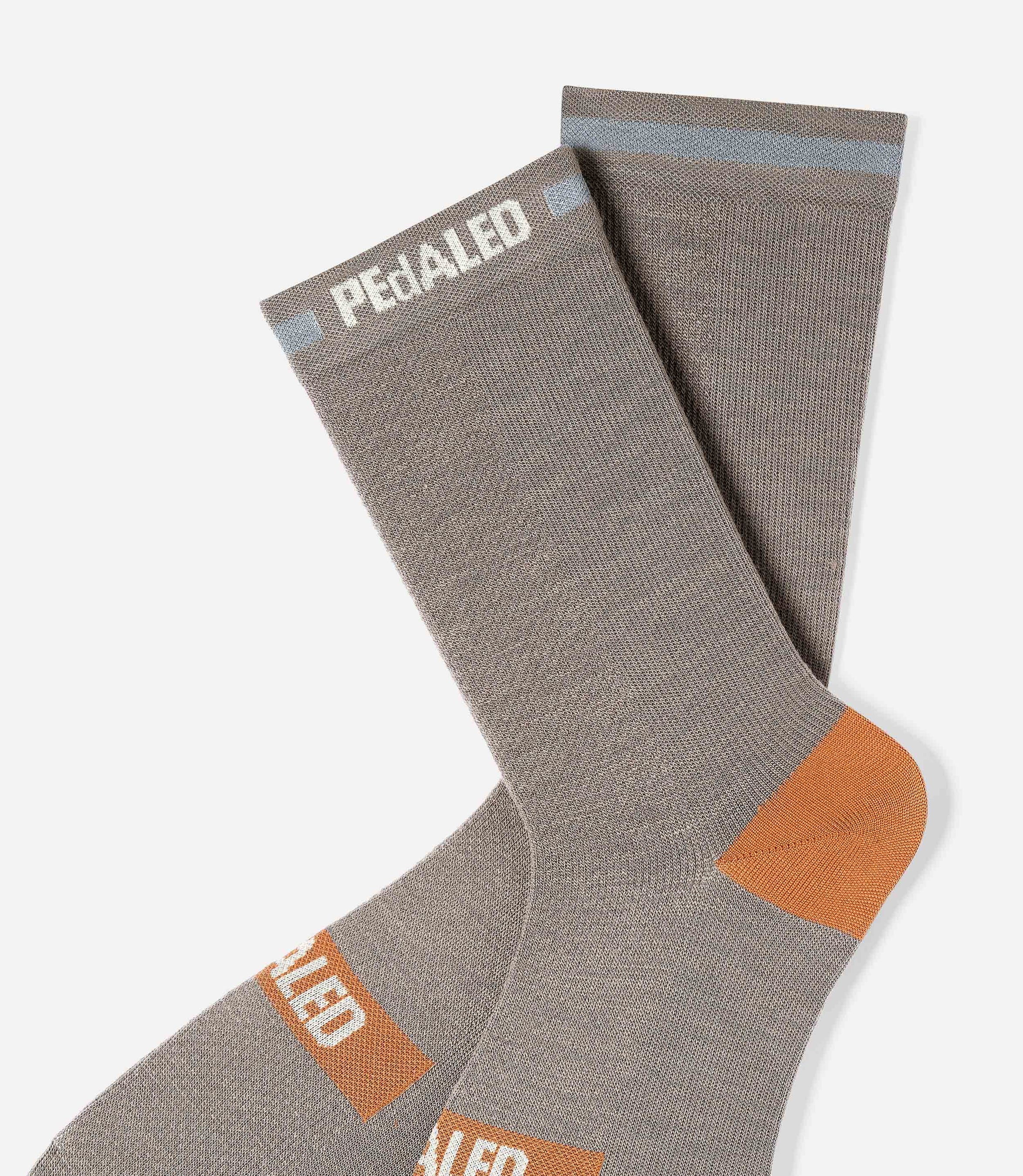 merino rennrad socken Odyssey Merino Reflective Socks Radsport Grau Unisex