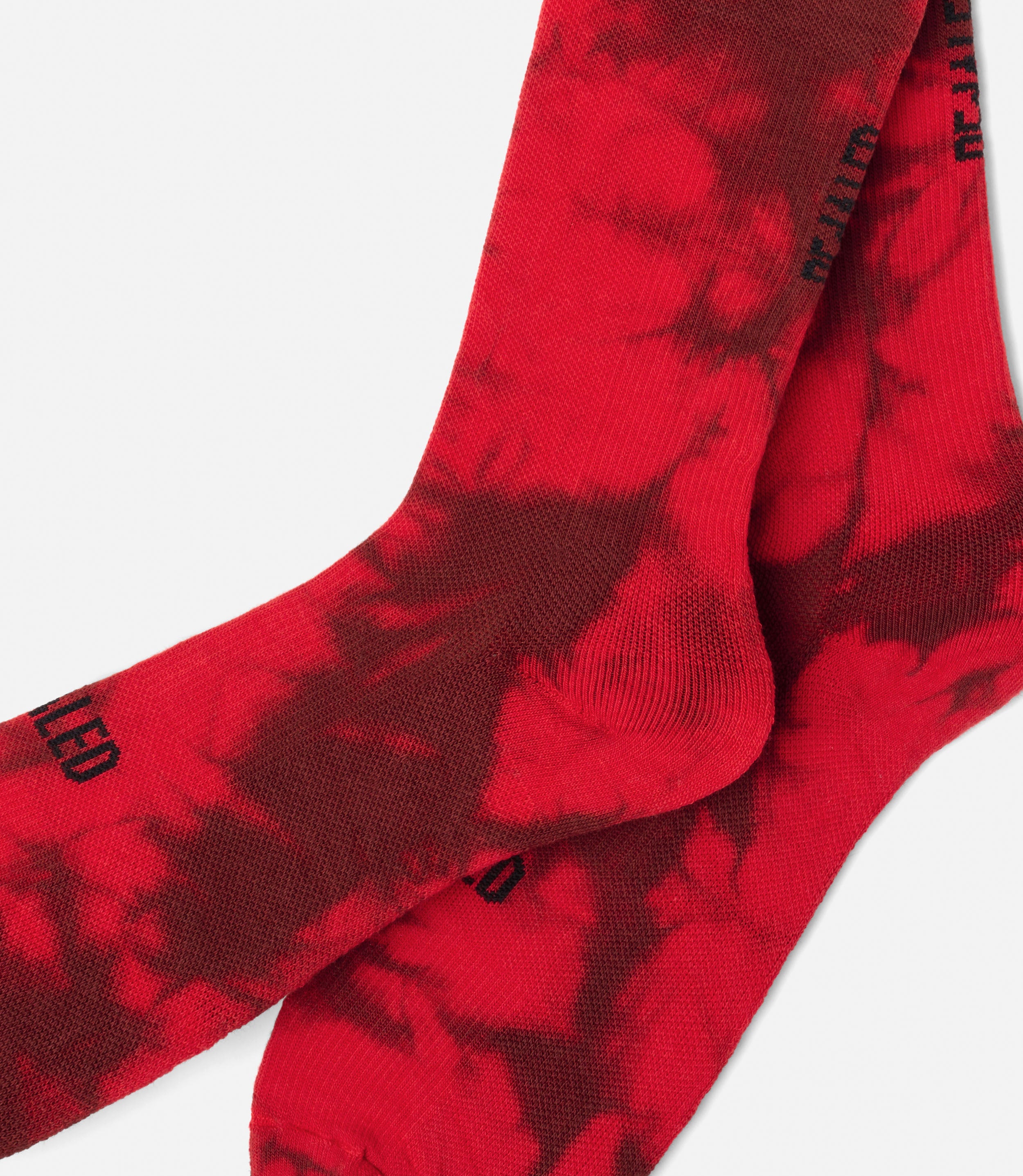 Red Tie Dye Cycling Socks | Element | PEdALED