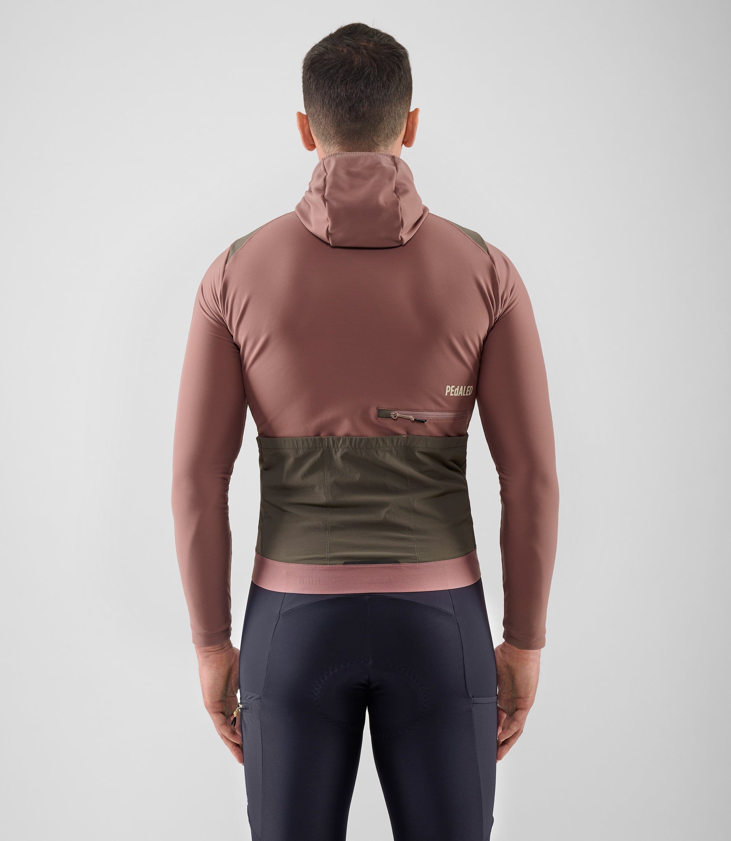pedaled odyssey jersey Men's Dark Rose Hooded Jersey | Odyssey