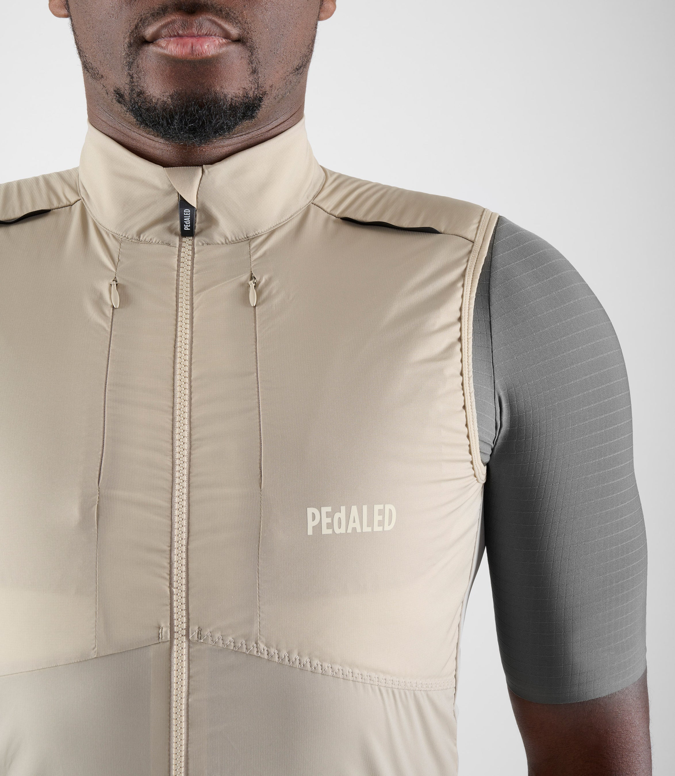 Herren Beige Isolierte Fahrradweste | Odyssey