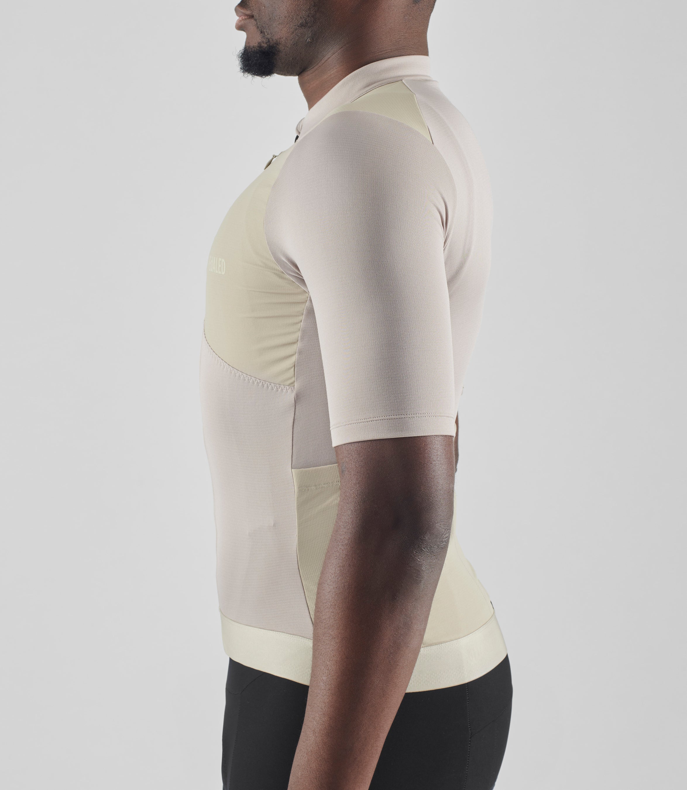 pedaled merino jersey Men's Beige Summer Merino Cycling Jersey | Odyssey