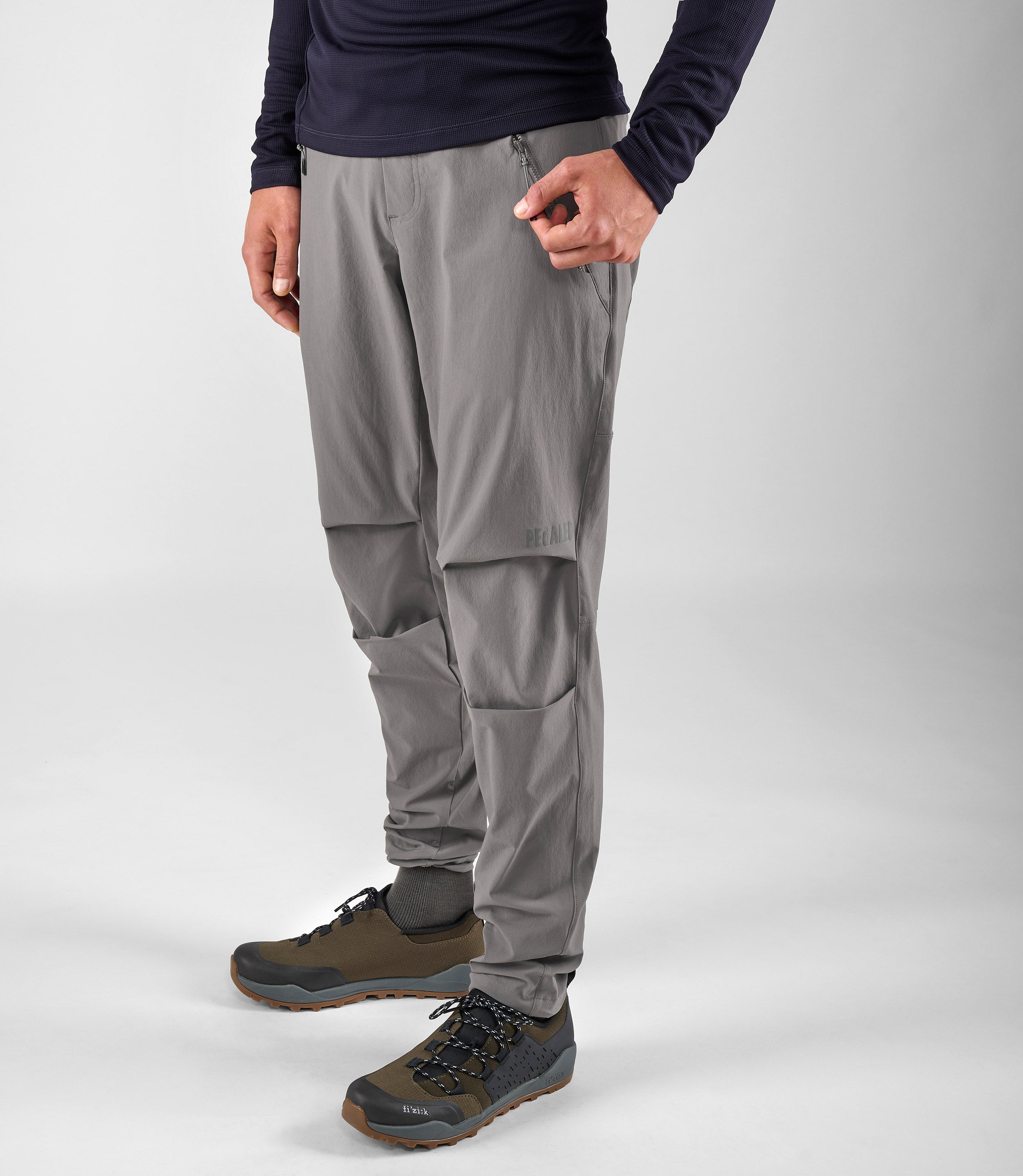 Men's Grey Trail Cycling Pants| Yama | PEdALED