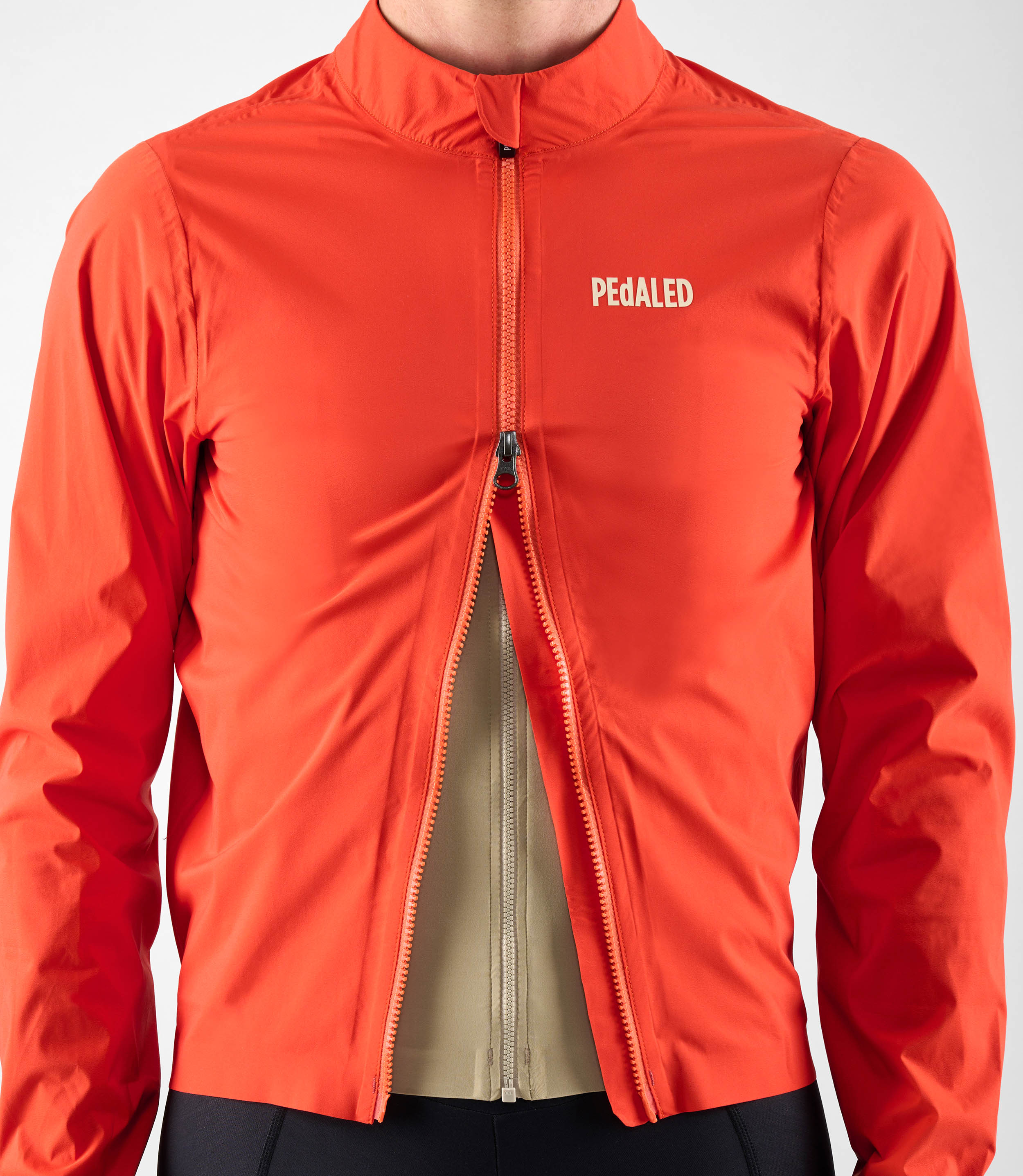 Men's Orange Waterproof Jacket | Element | PEdALED