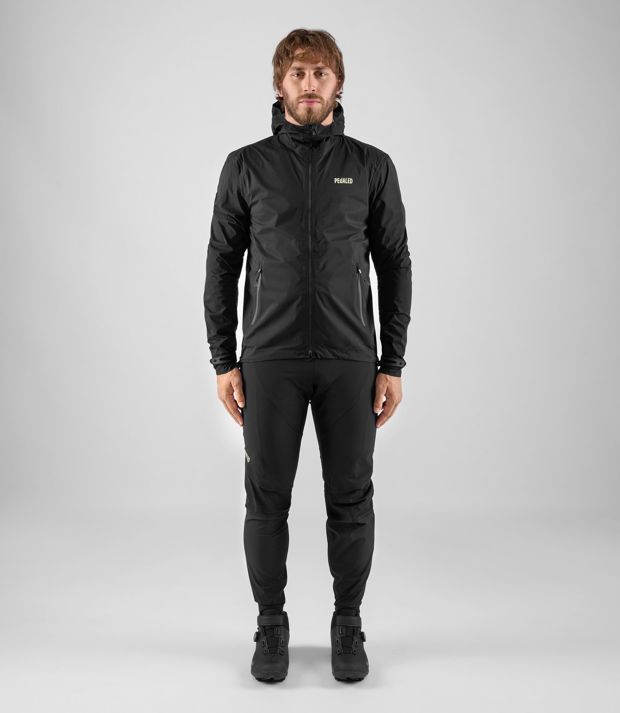 pedaled jacke Odyssey Shell-Jacke Radsport Schwarz Herren