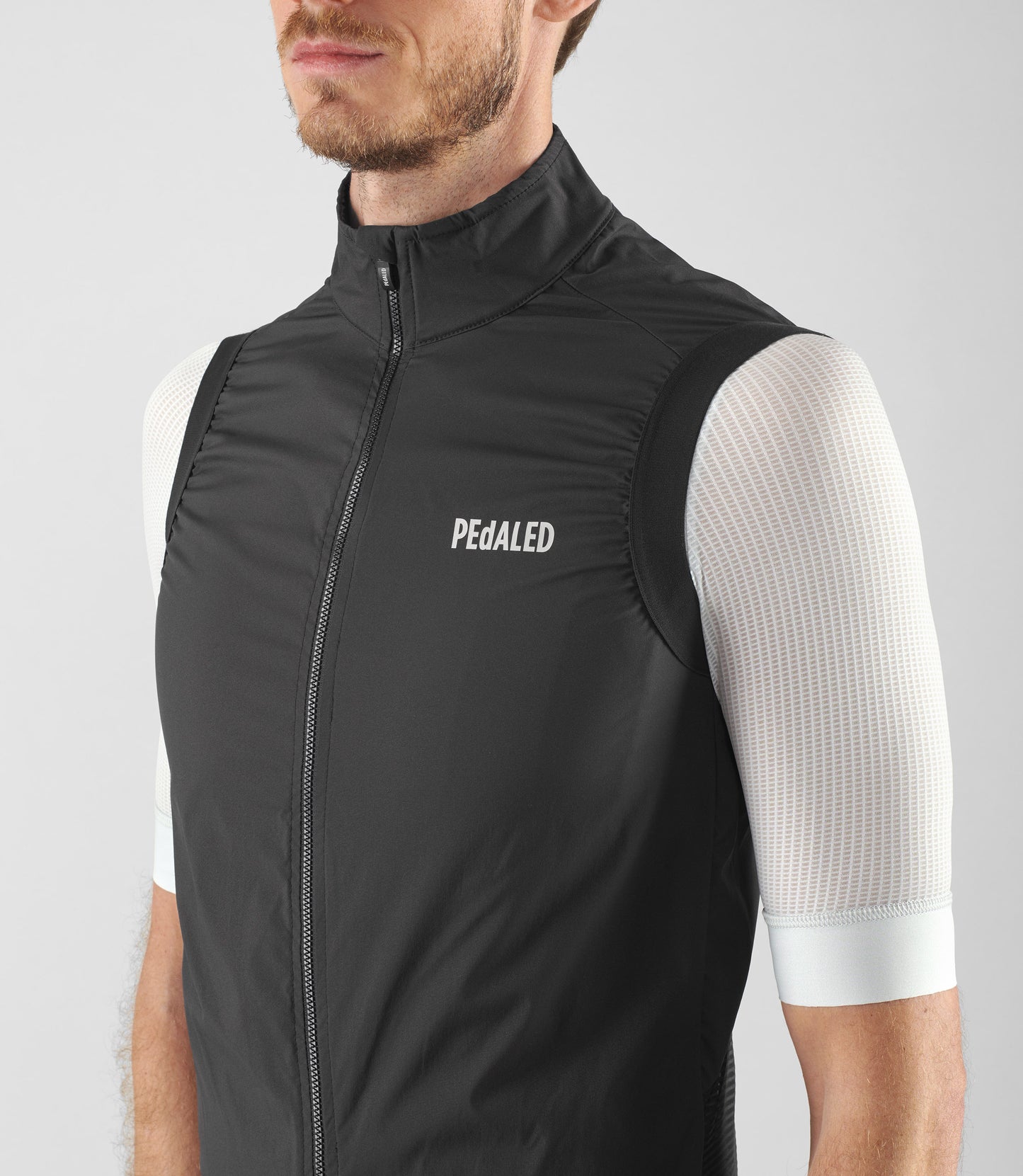 Men's Black Windproof Cycling Vest | Element