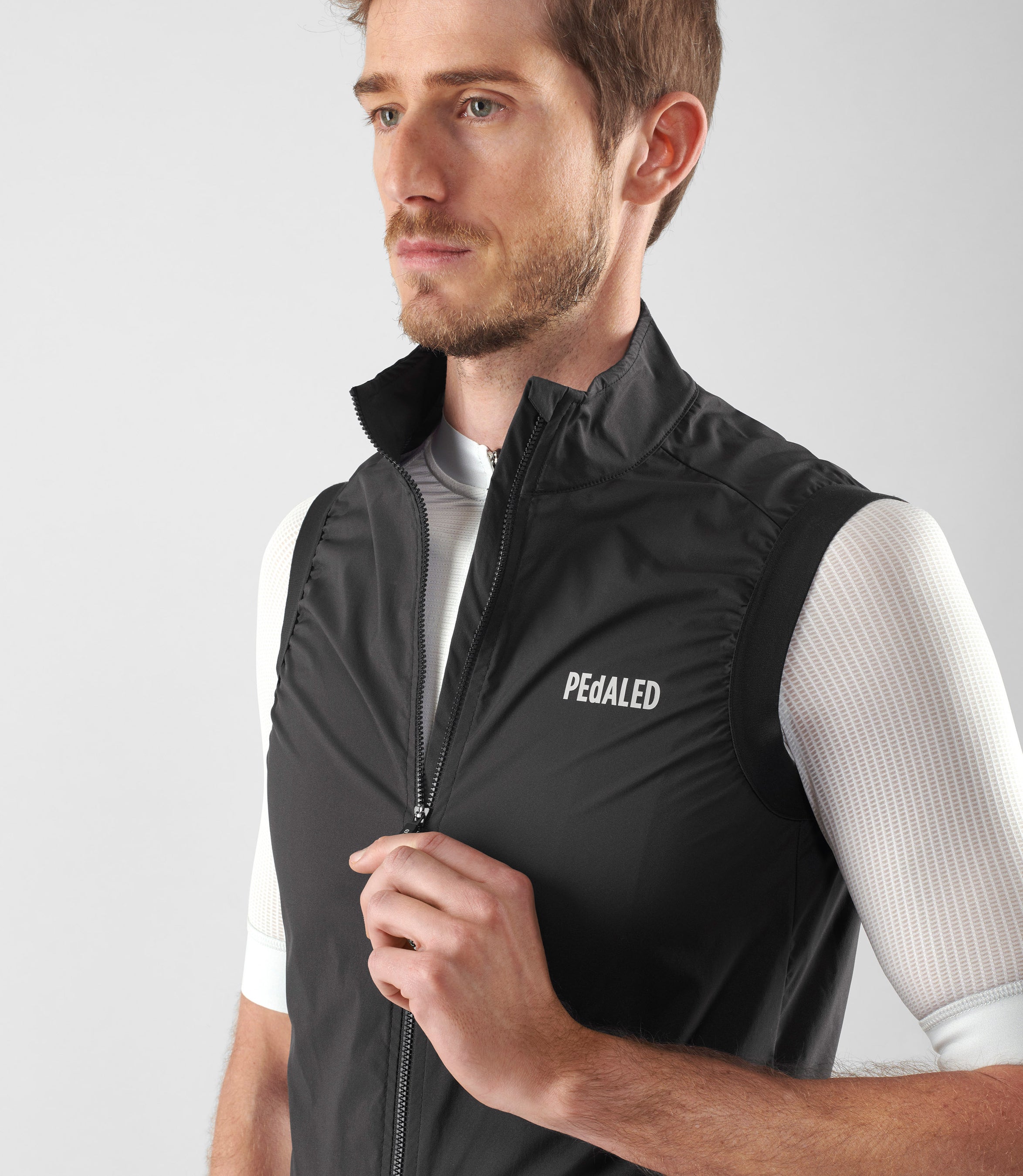 weste rennrad herren Herren Weste Schwarz Winddicht | Element