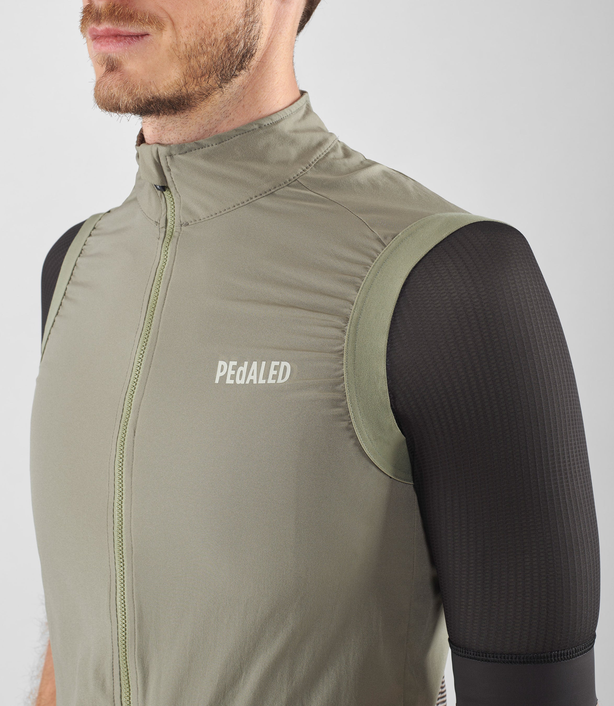 pedaled gilet Men's Green Windproof Cycling Vest | Element