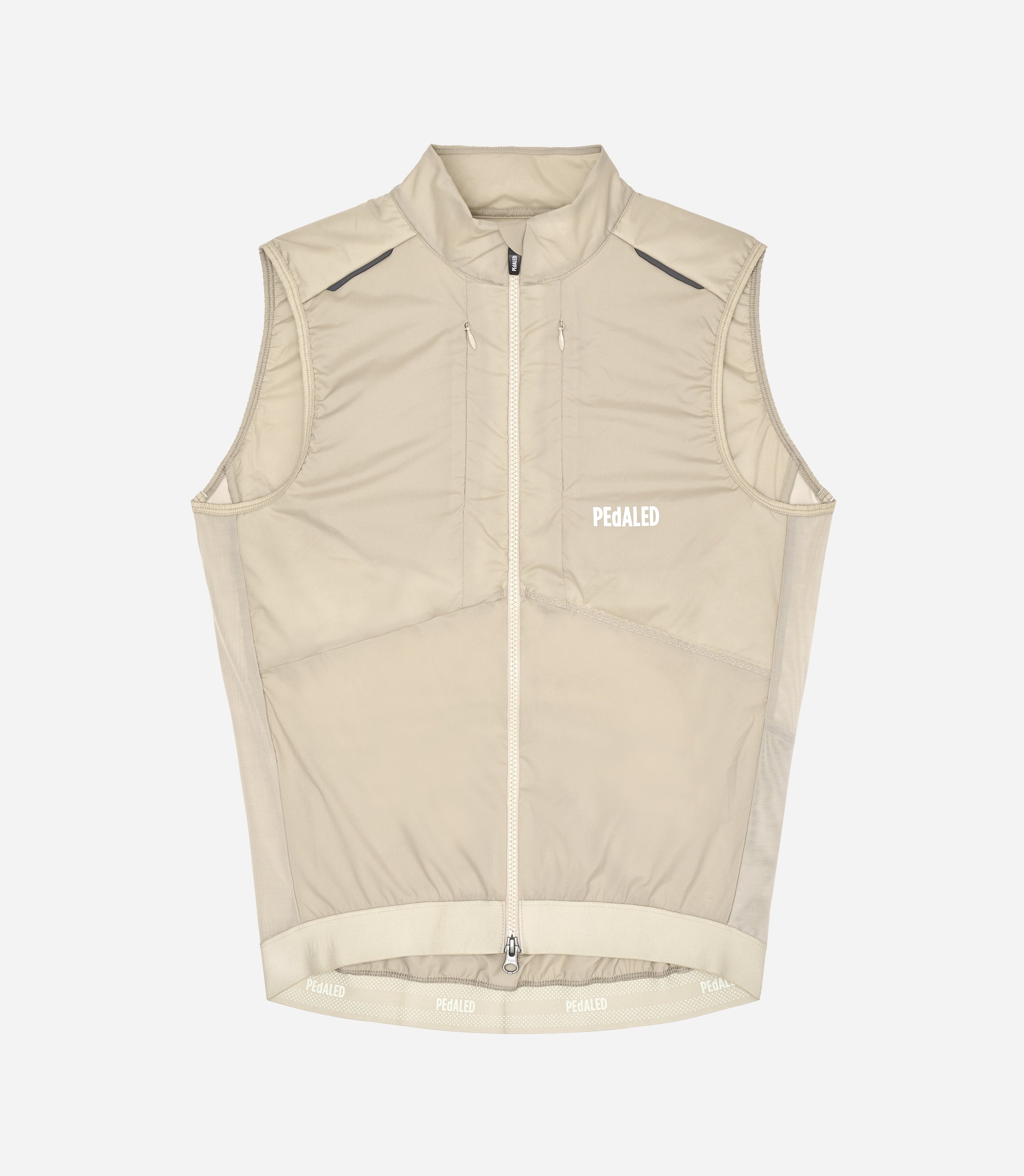 pedaled vest Men's Beige Insulated Cycling Vest | Odyssey