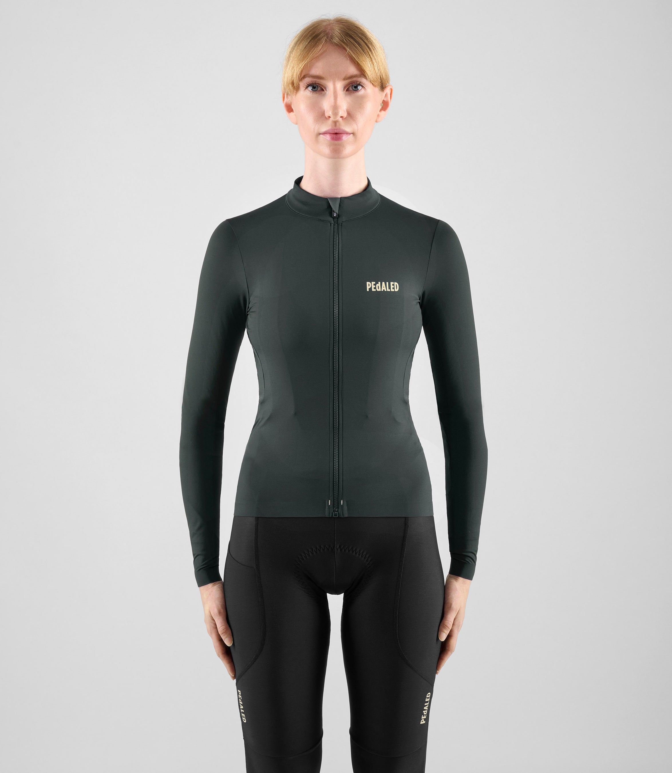 rennrad langarmtrikot damen Element Damen-Langarmtrikot Cycling Schwarz Damen
