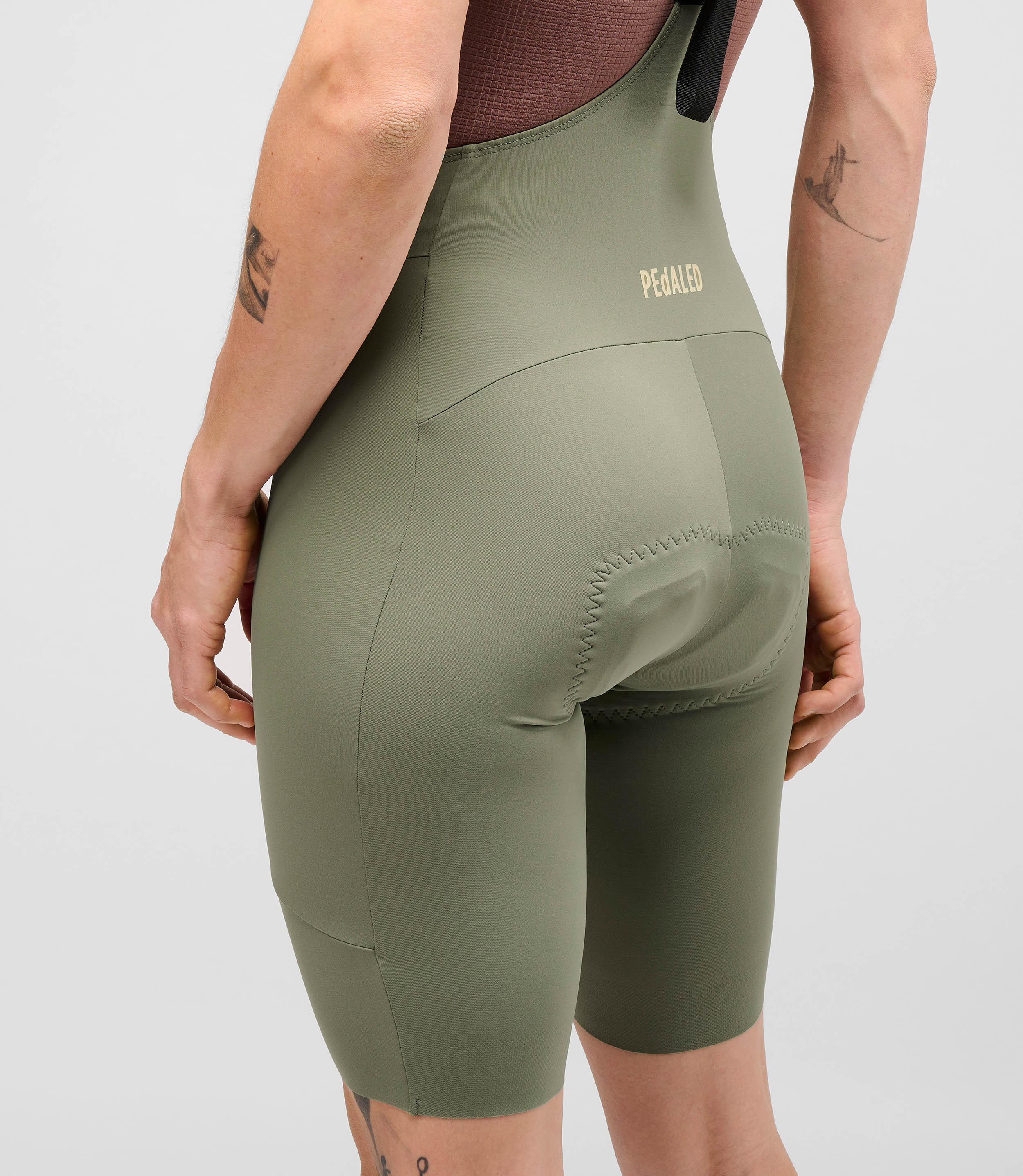  ビブタイツ オリーブ women small Element Women's Lightweight Bib Shorts Olive Green - Cycling