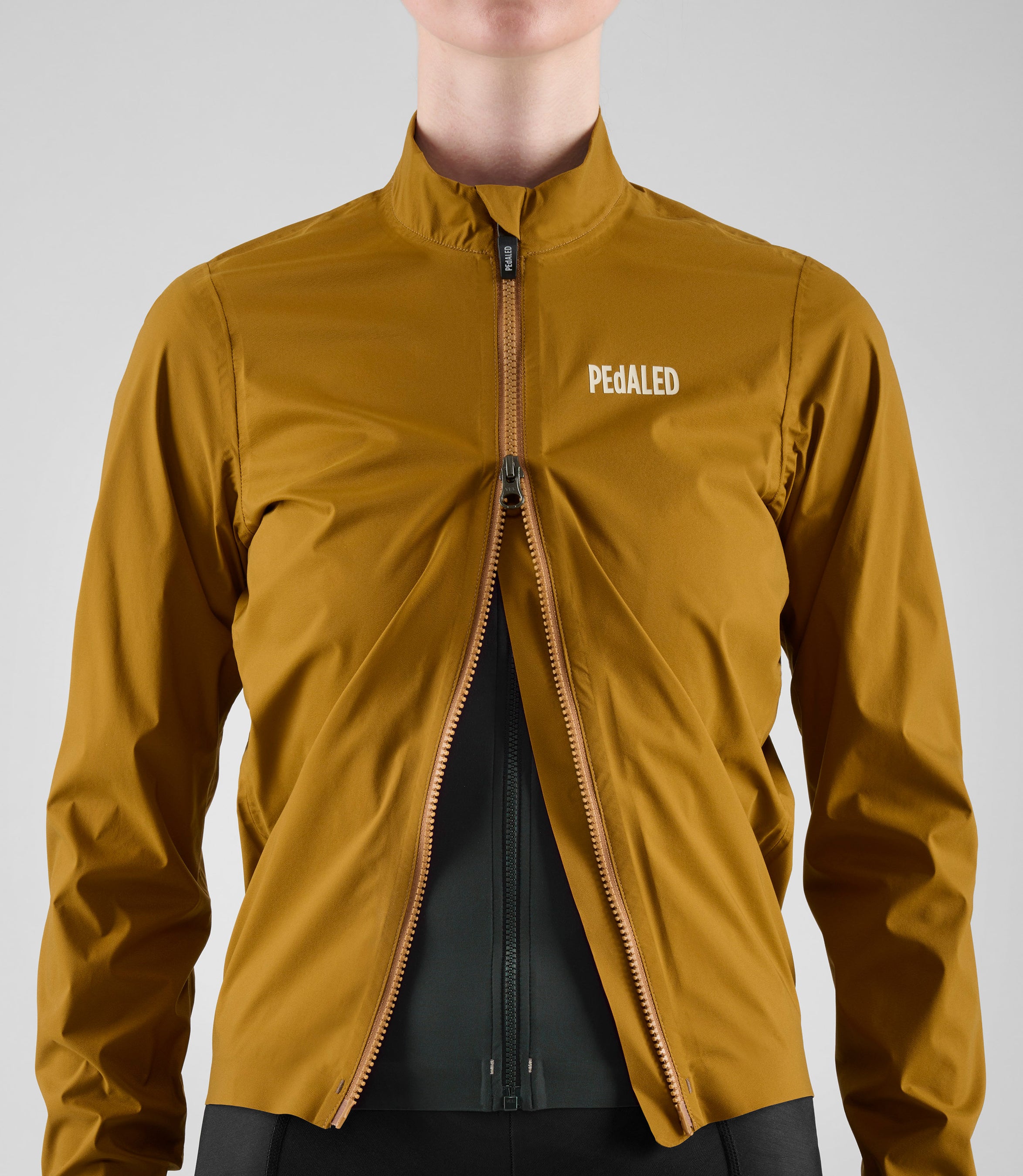pedaled rain jacket Women's Element Waterproof Jacket's Cycling Mustard Women