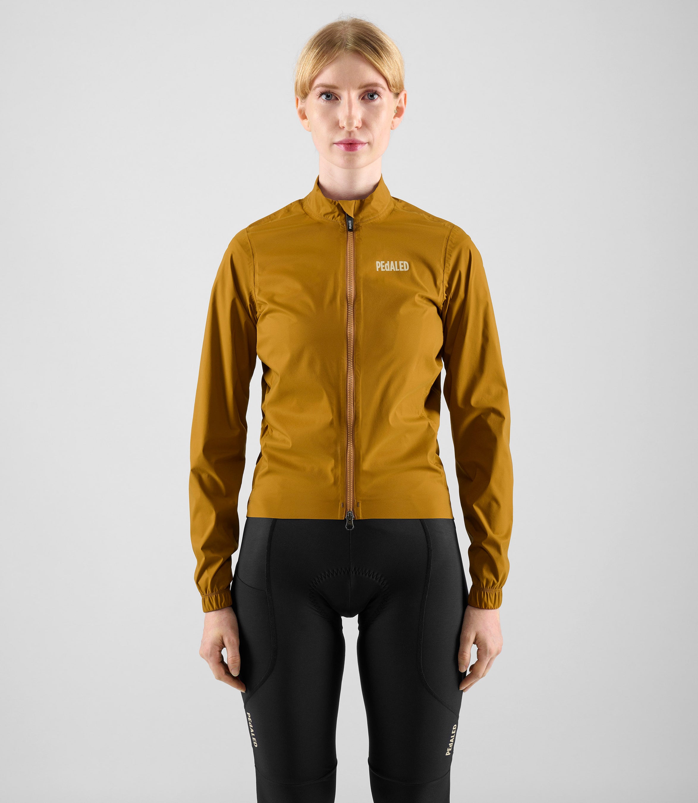Women's Element Waterproof Jacket's Cycling Mustard Women